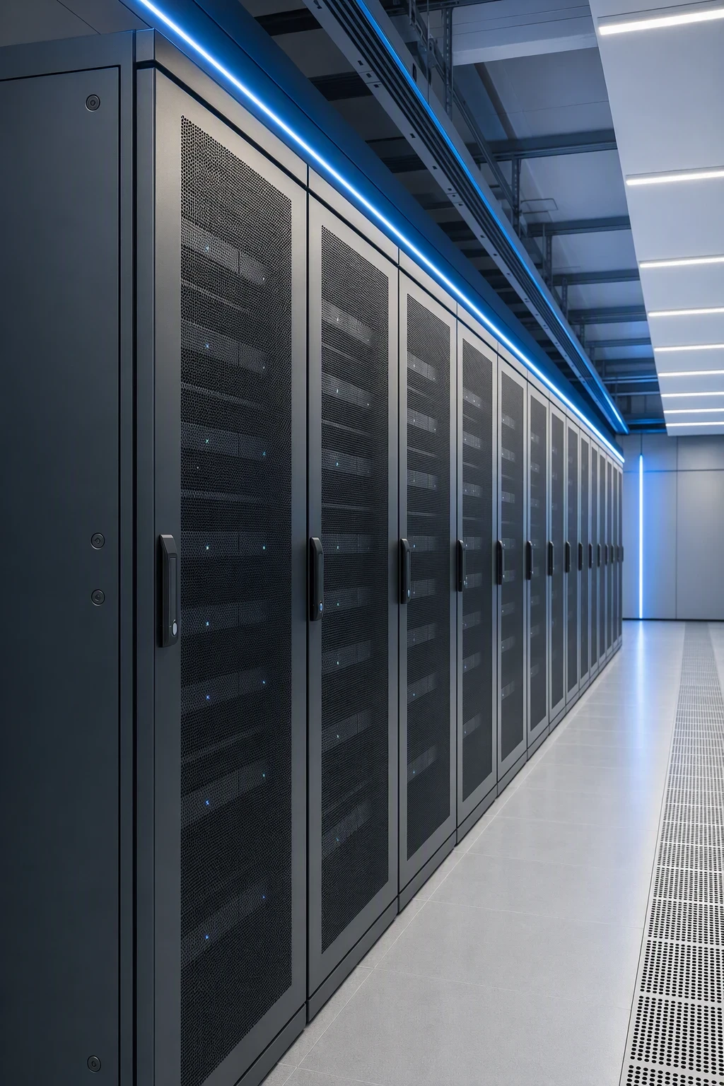 Edge AI cabinet with cameras and inference units